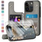 Capa Wallet DJDUCK para iPhone 16 Pro (6.1") - Cinza