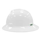 Capacete aba total branco MSA carneira push key