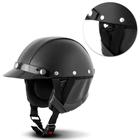 Capacete Aberto Coquinho Patinete Motorizado Elétrico Bike Moto Custom Pro Tork Tamanho Único Preto