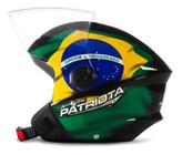 Capacete Aberto De Moto Feminino E Masculino New Liberty Three Preto Patriota Brasil Pro Tork