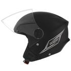 Capacete Aberto Mixs Way Engate Rápido Preto Fosco - Pro Tork 2