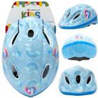 Capacete Abs Kids Shake Azul Unicornio Tamanho M - ABSOLUTE