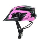 Capacete Adulto Inmold RAD7 - Preto/Rosa