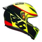 Capacete AGV K1S Grazie Vale VR46 Esportivo Moto Masculino