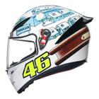 Capacete AGV K1S Rossi Winter Test 17 Branco e Azul