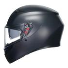 Capacete AGV K3 Preto Fosco Esportivo Moto Masculino