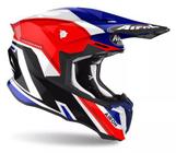 Capacete Airoh Twist 2.0 Trilha Moto Motocross Off Road Azul
