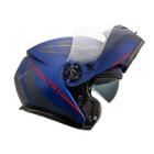 Capacete Articulado Robocop Moto Peels Tr1 Control Azul