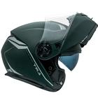 Capacete Articulado Robocop Peels Tr1 Nkd Verde Escamoteavel