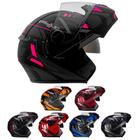 Capacete Articulável Peels U-RB2 Dynamic Preto Fosco Vermelho Fosco Preto e Azul Viseira Solar