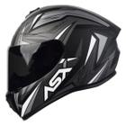 Capacete ASX/ Axxis Draken Vector Fosco Preto e Cinza