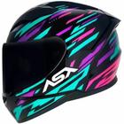 Capacete Asx City Arrow Preto / Tiffany / Roxo