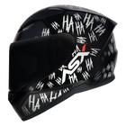 Capacete ASX City Fun Preto e Branco