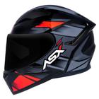 Capacete ASX City - Start Preto brilhante/Vermelho/Cinza