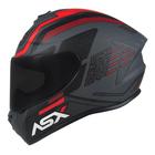 Capacete ASX Draken Cougar Vermelho Fosco Masculino e Feminino Esportivo Moto