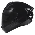 Capacete Asx Draken Solid Preto Brilho Masculino Feminino