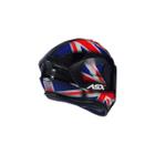 Capacete Asx Draken Uk Brilho Preto Vermelho ul Reino Unid