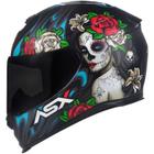 Capacete ASX Eagle Catrina - Preto/Azul/Vermelho