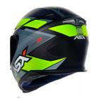 Capacete asx eagle fast preto amarelo