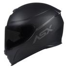 Capacete ASX Eagle Solid Fosco Preto Cinza