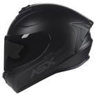 Capacete Asx Moto Preto Fosco Masculino Feminino Esportivo