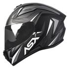 Capacete Asx Moto Vector Preto Masculino Feminino Esportivo