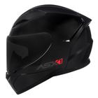 Capacete asx solid brilho preto grafite masculino feminino