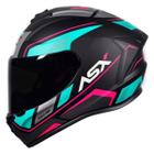 Capacete Asx Wind Draken Rosa Tiffany Feminino Masculino