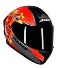 Capacete Axxis Draken Bomb Black/Red Fosco