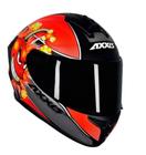 Capacete Axxis Draken Bomb Matt Black Red