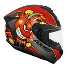 Capacete Axxis Draken Bomb Matt Preto Vermelho