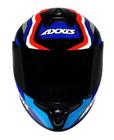 Capacete Axxis Draken Cougar Gloss Preto/Azul 56 (P)