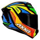 Capacete Axxis Draken Tracer Gloss - Preto/Laranja - 58 (M)