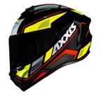 Capacete Axxis Draken Wind Gloss - Preto/Amarelo/Vermelho