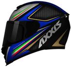 Capacete Axxis Eagle Italy 2 Black/Grey/Blue Fosco