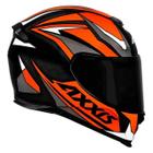 Capacete Axxis Eagle Power Gloss - Preto/Laranja/Cinza - 58 (M)