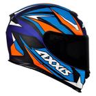 Capacete Axxis Eagle Power Matte - Azul/Laranja