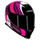 Capacete Axxis Eagle Tecno Gloss - Preto/Branco/Roxo