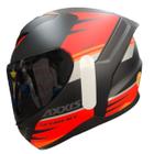 Capacete Axxis Segment Bat B5 Vermelho Preto Fosco