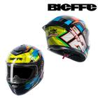 Capacete bieffe b-12 aragon preto colorido 56