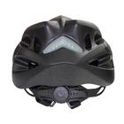 Capacete Bike MTB Com Led e Regulagem NX GTA Preto Fosco