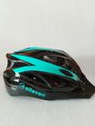 Capacete bike regulável elleven preto/verde turquesa