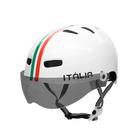 Capacete Br 101 Urbano Italia Branco Vision Fume P