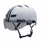 Capacete Br 101 Urbano Profissional Branco Vision Fume G