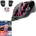 Capacete Ciclismo Bike Mtb Ptk Ajustável + Par De Sinalizador