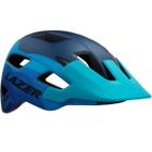 Capacete ciclismo mtb lazer chiru tam m azul fosco claro/escuro