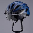 Capacete Ciclismo Ultraleve Viseira Azul Rockbros