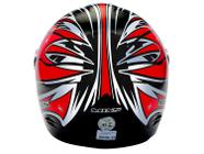 Capacete Cobra Mixs Preto e Vermelho