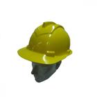 Capacete Com Carneira Ledan Plastico Amarelo 2531