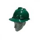 Capacete Com Carneira Ledan Plastico Verde 2533